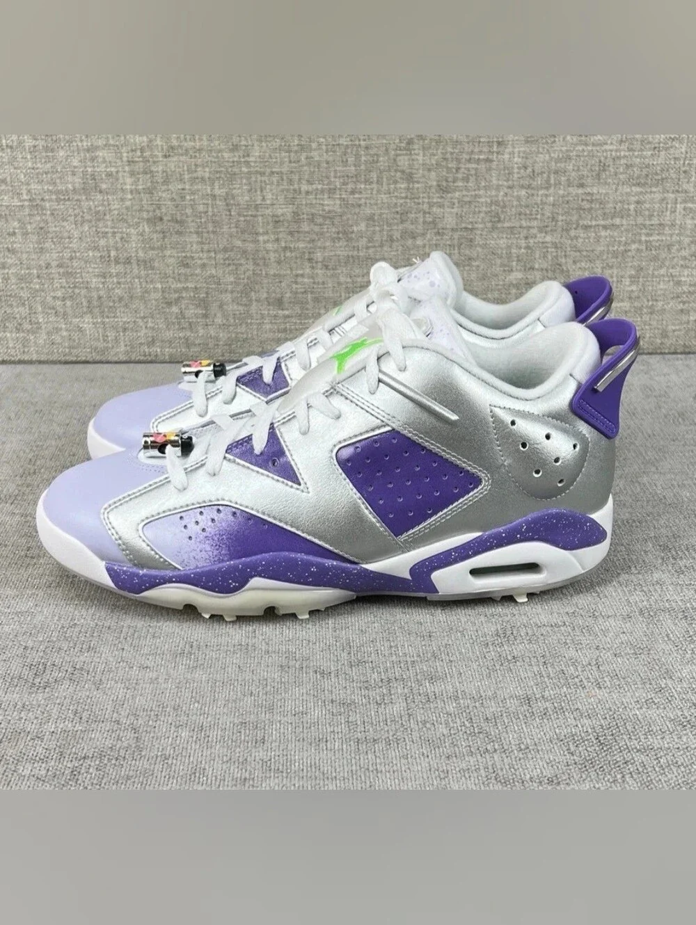 Nike Air Jordan 6 Retro NRG Low Golf US Open Silver Purple FD0205-055 Men’s 10